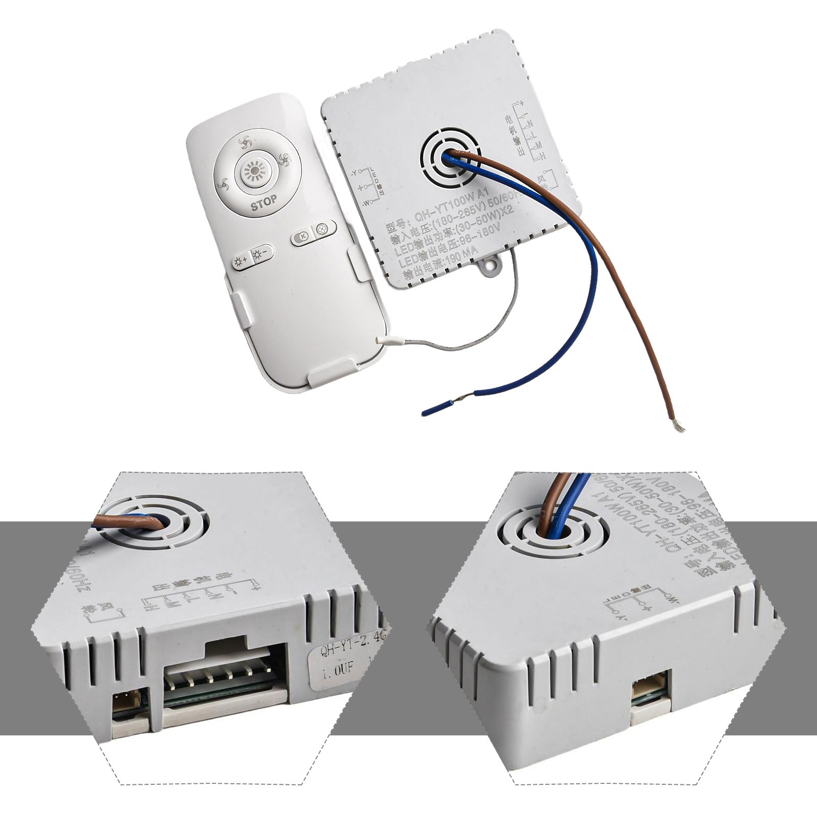 Mando a distancia para ventilador de techo con condensador de accionamiento incorporado 100W - Imagen 21 de 28