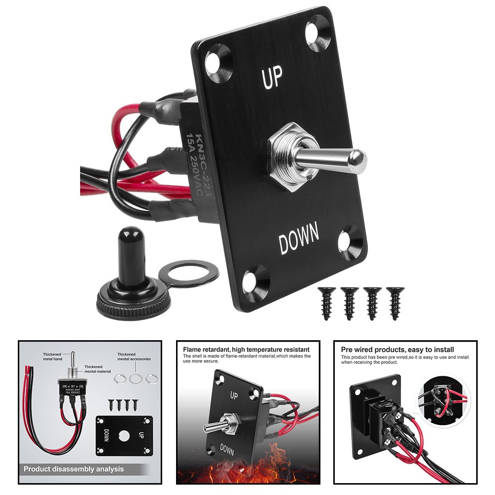 6 Pin Rocker Toggle Switch for Reverse Polarity with Easy