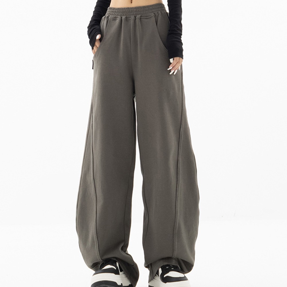 Trendy Wide Leg Sweatpants for Women with Comfortable High Waist Design - Picture 13 of 22