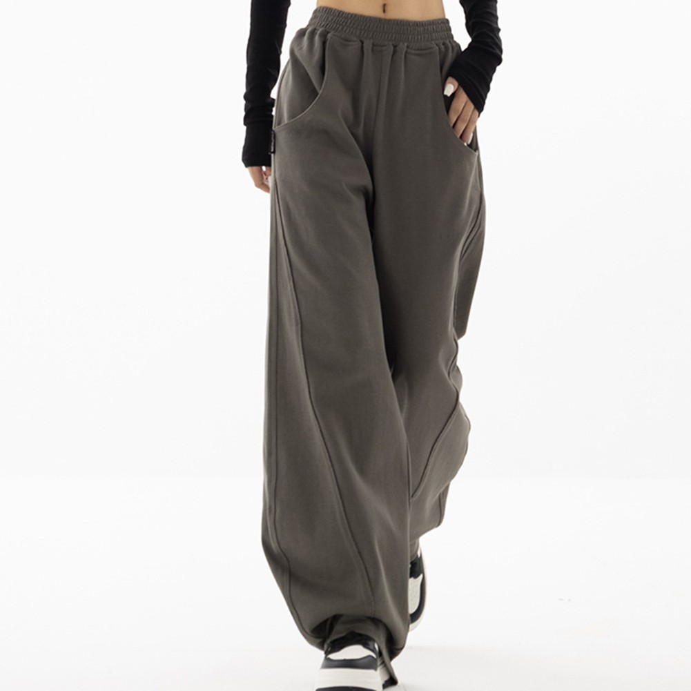 Trendy Wide Leg Sweatpants for Women with Comfortable High Waist Design - Picture 14 of 22