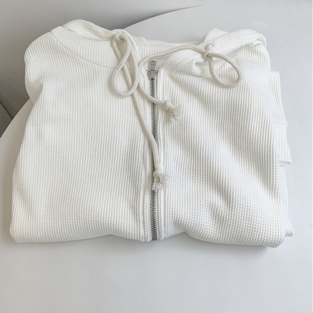 Comfortable Women Long Sleeve Hoodie Cardigan for Spring and Fall Days - Picture 14 of 14