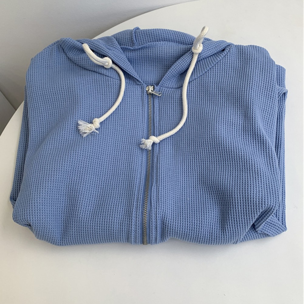 Comfortable Women Long Sleeve Hoodie Cardigan for Spring and Fall Days - Picture 13 of 14