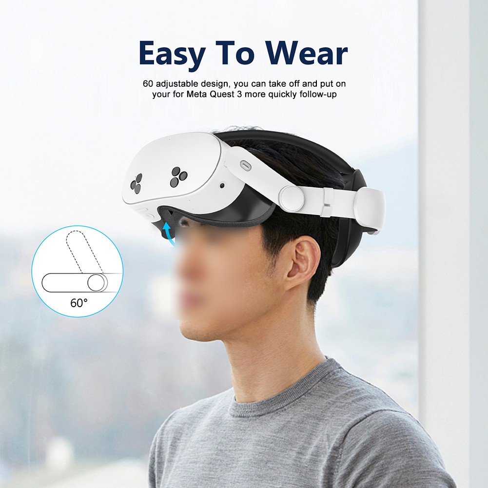 Ergonomisches Ersatz-Kopfband für verbessertes VR-Erlebnis für Quest 3S