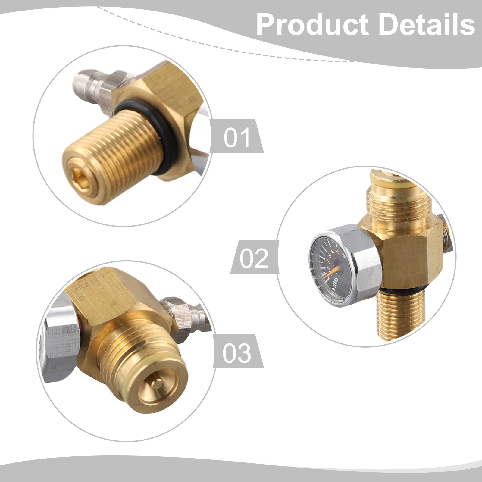 PCP Air Tank Air Tank Cylinder Regulator PCP Air Tank Regulator On/Off Valve