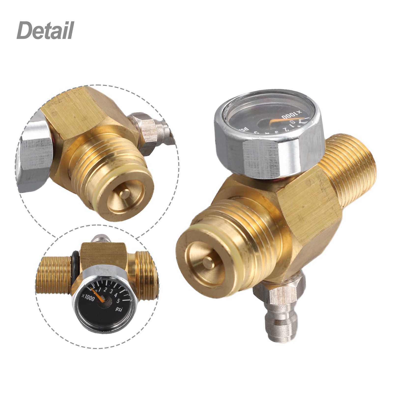 For HPA Cylinder Pressure Adjustment Device Compatible with Standard Threads