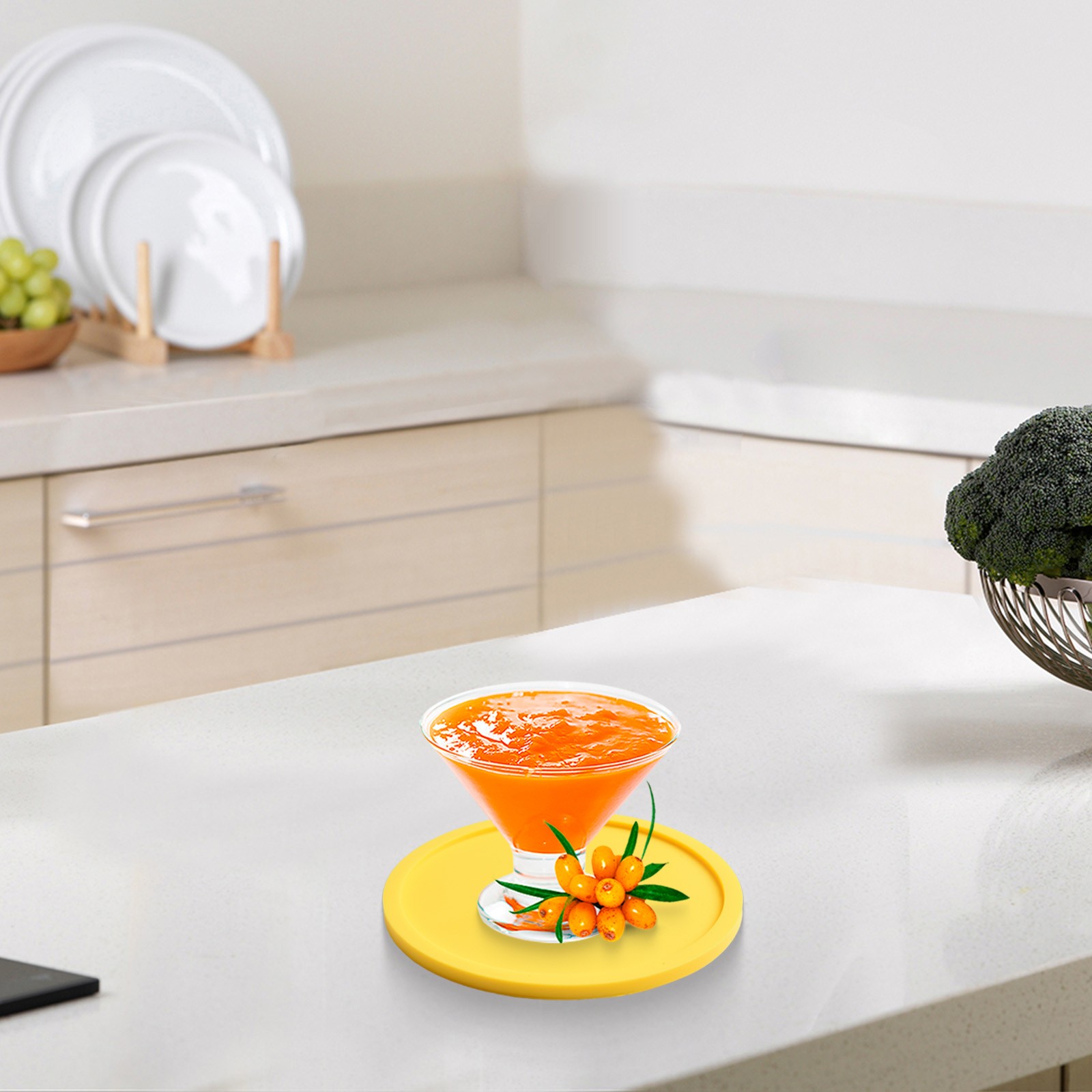 Assorbente Gommato Silicone Sottobicchieri Perfetto for Uso Interno E Esterni - Foto 36 di 45