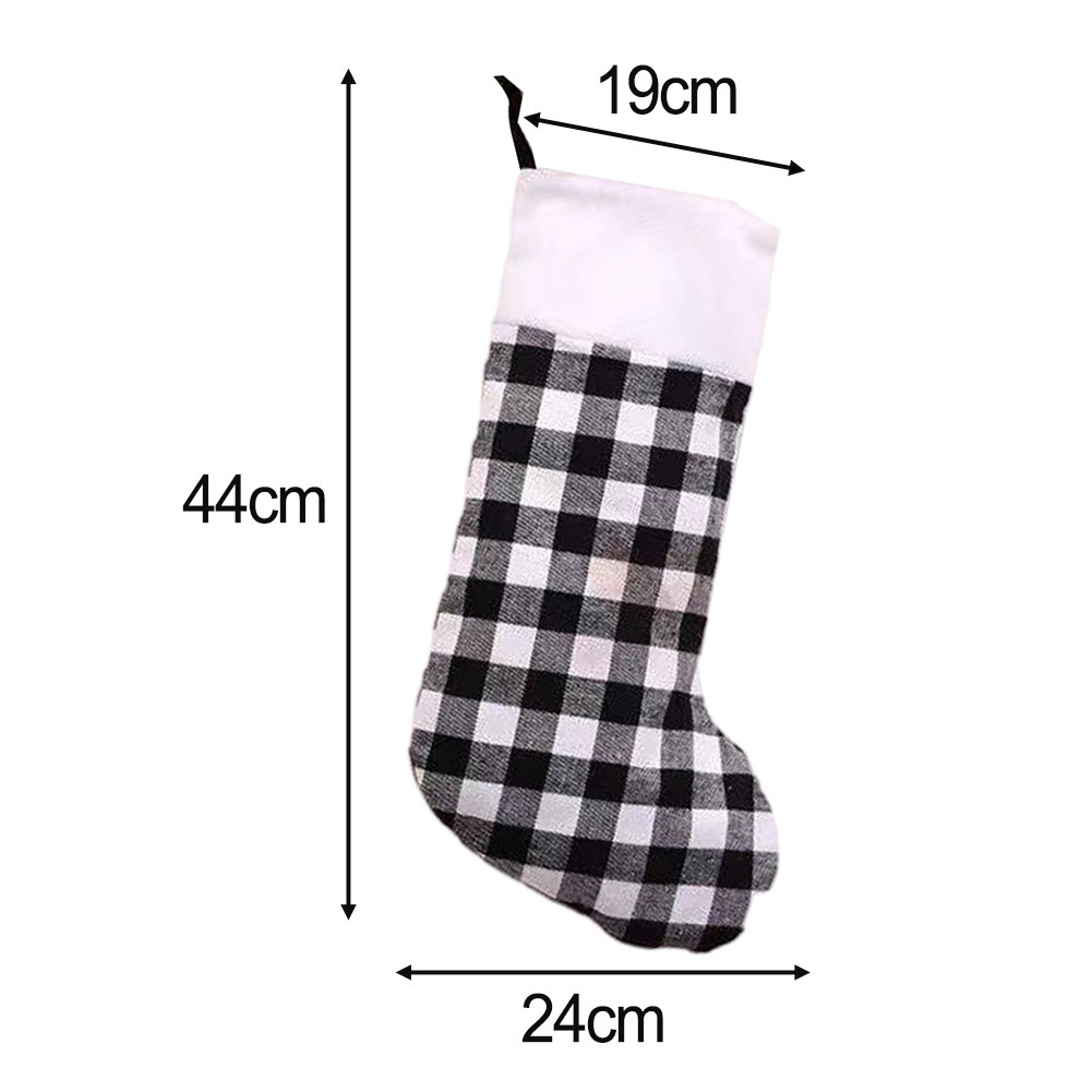 For Large and Small Plaid Christmas Stockings for Holiday Celebrations - Picture 20 of 21