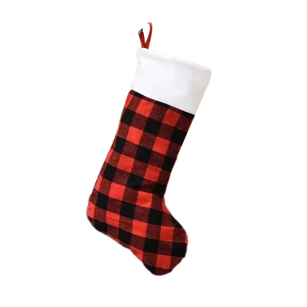 For Large and Small Plaid Christmas Stockings for Holiday Celebrations - Picture 13 of 21