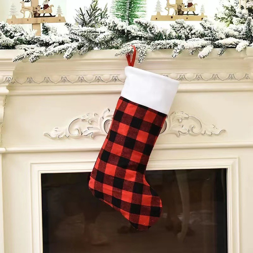 For Large and Small Plaid Christmas Stockings for Holiday Celebrations - Picture 17 of 21