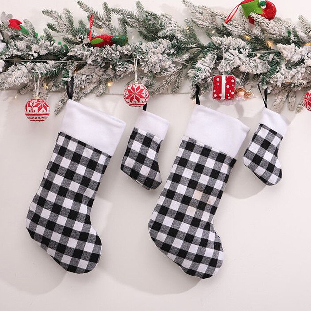 For Large and Small Plaid Christmas Stockings for Holiday Celebrations - Picture 19 of 21