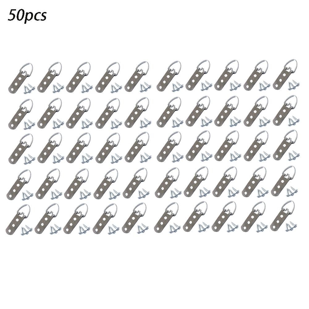 D Ringe für Bilder Schwerlastpaket inkl. Edelstahlschrauben 1050 Stück - Bild 27 von 27