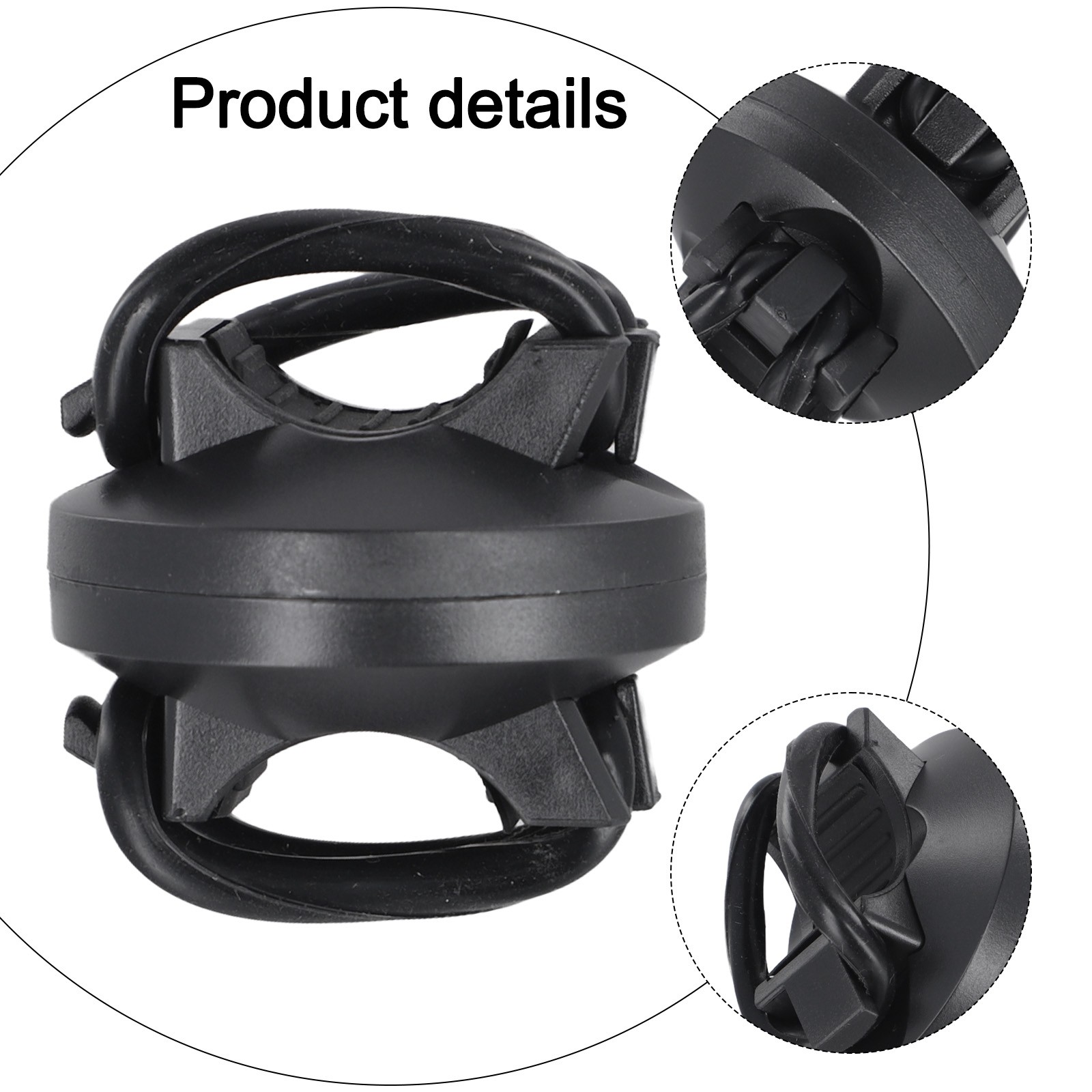 Clip Luce Bici Fascia Gel Luce LED Faro Bicicletta Elastico Manubrio - Foto 36 di 46