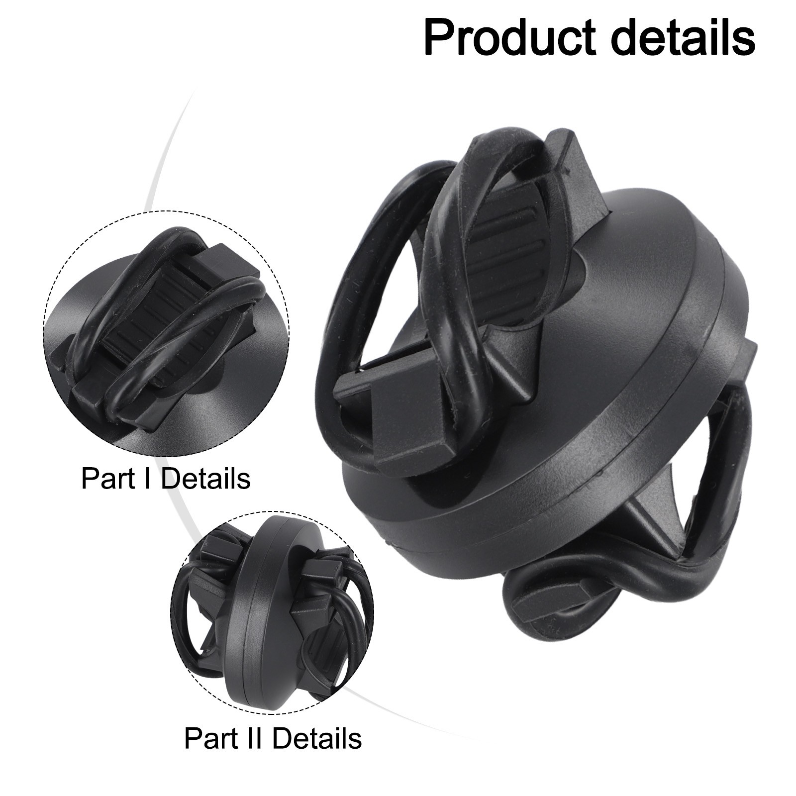 Clip Luce Bici Fascia Gel Luce LED Faro Bicicletta Elastico Manubrio - Foto 39 di 46