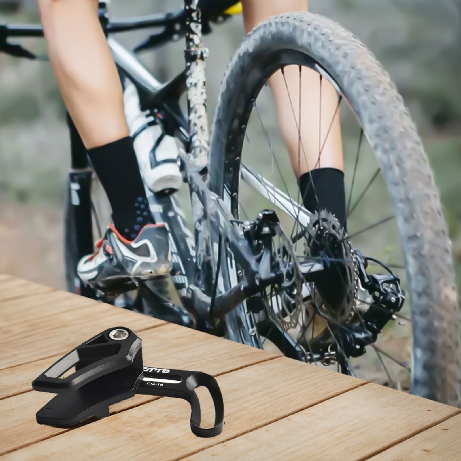 Guida Catena Bici Tipo DH D Supporto Catena Goccia Stabilizzatore 30-40T per Sistema 1X - Foto 18 di 28