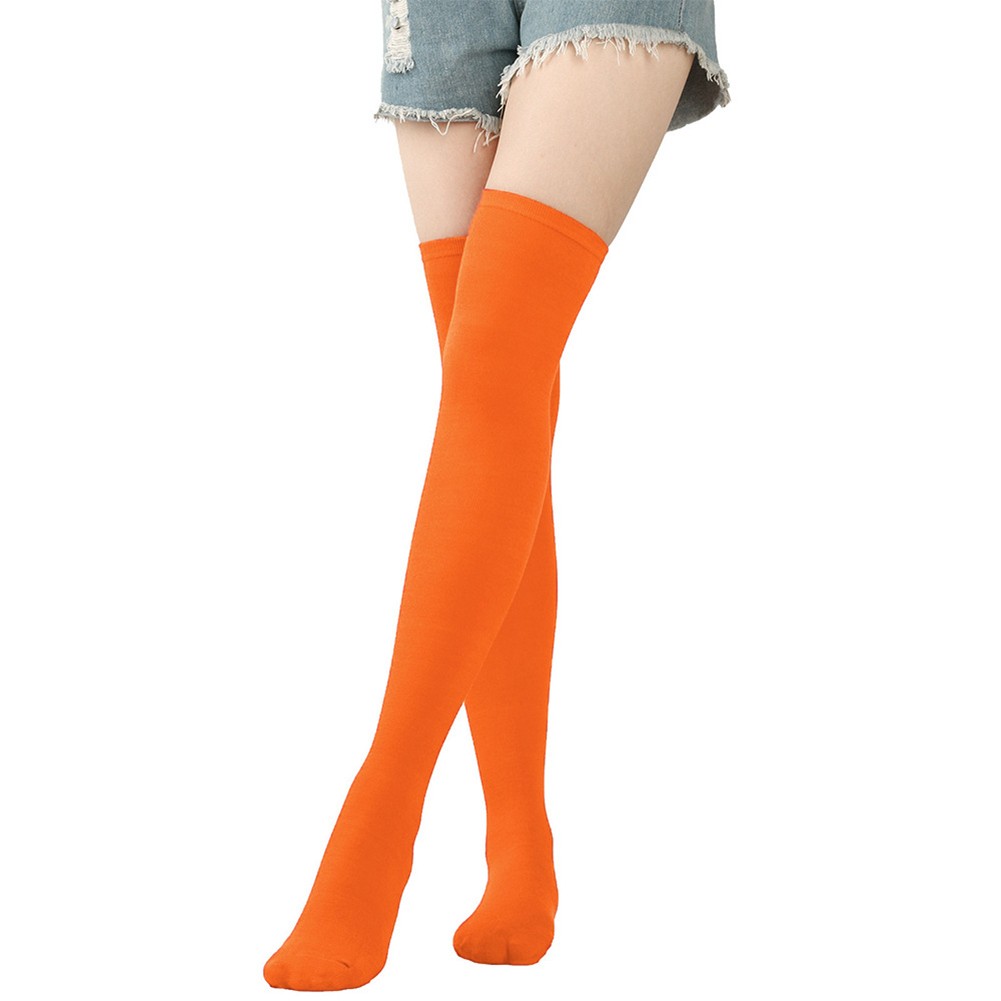 Bas couleur bonbon ajustement confortable chaussettes longues décorables matiè liquidation