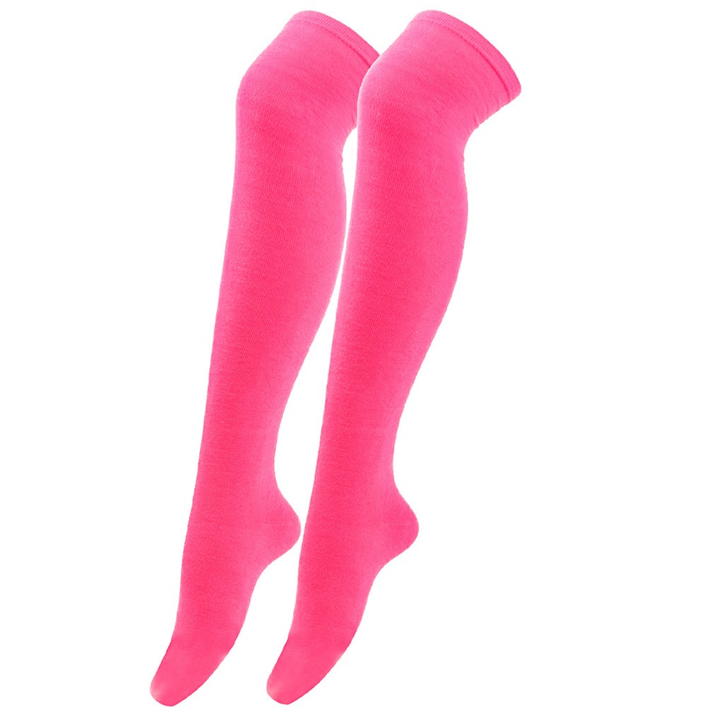 Bas couleur bonbon ajustement confortable chaussettes longues décorables tendance matiè
