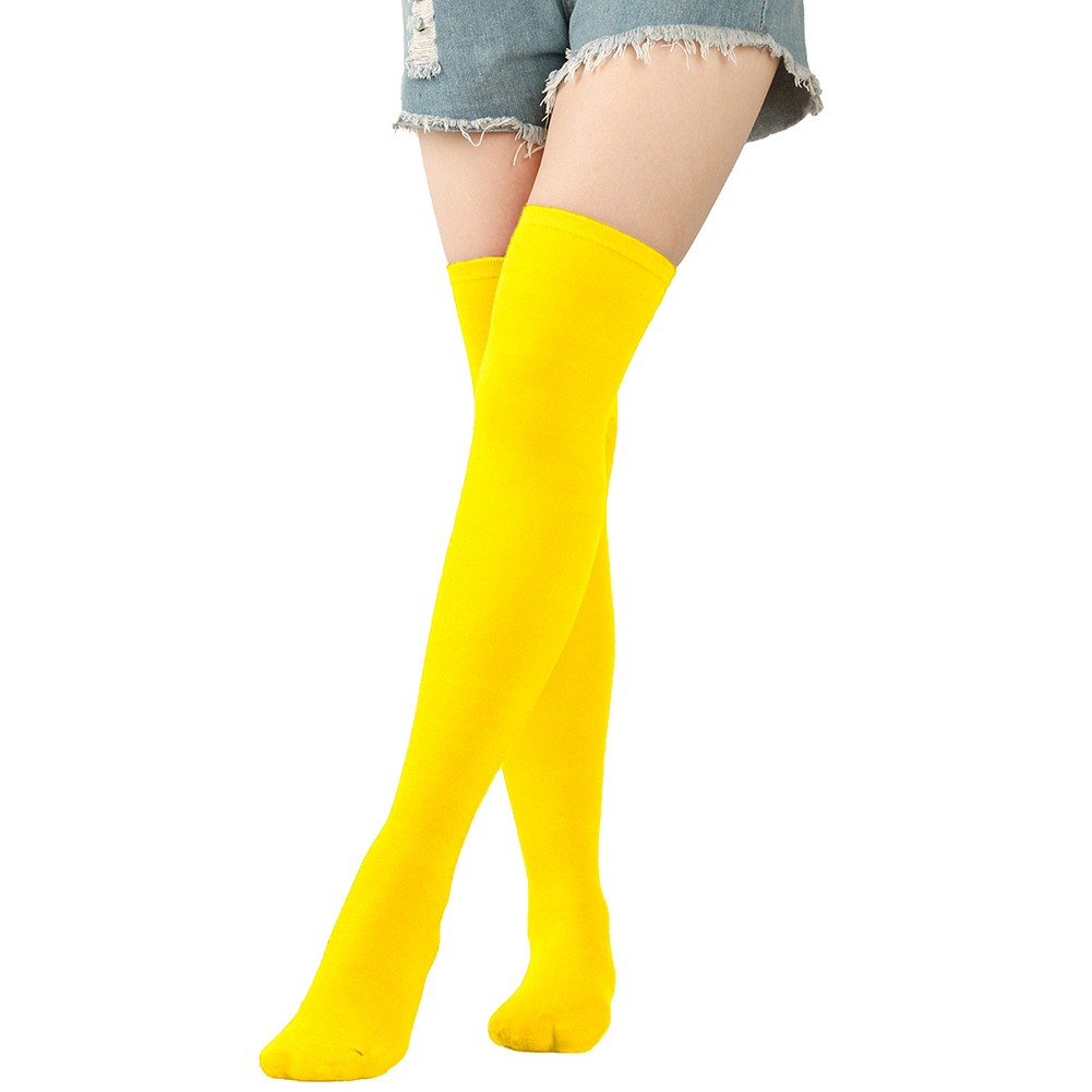 Bas couleur acheter bonbon ajustement confortable chaussettes longues décorables matiè