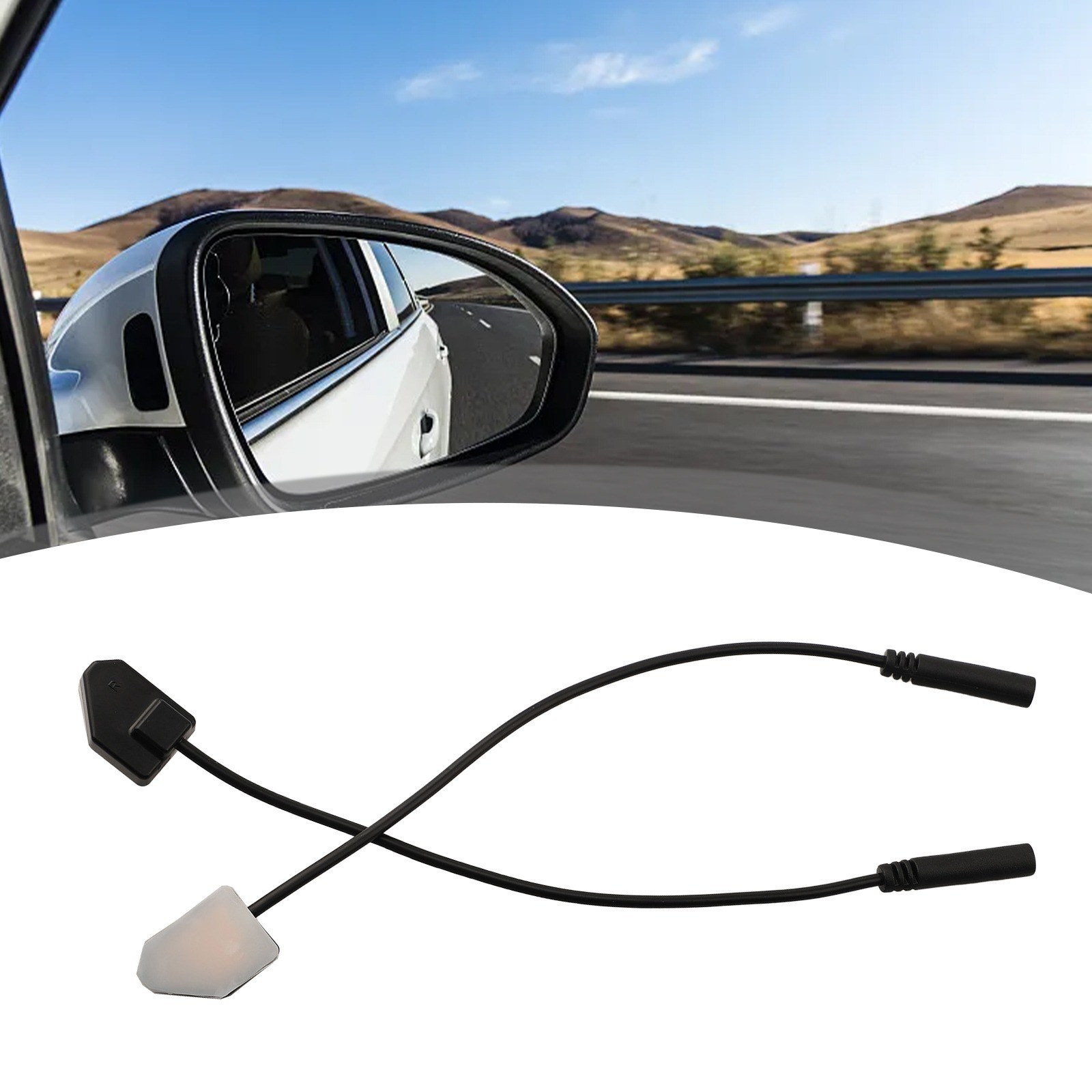 Car Blind Spot Detection System Lens Light Alarm High Universality Fitment