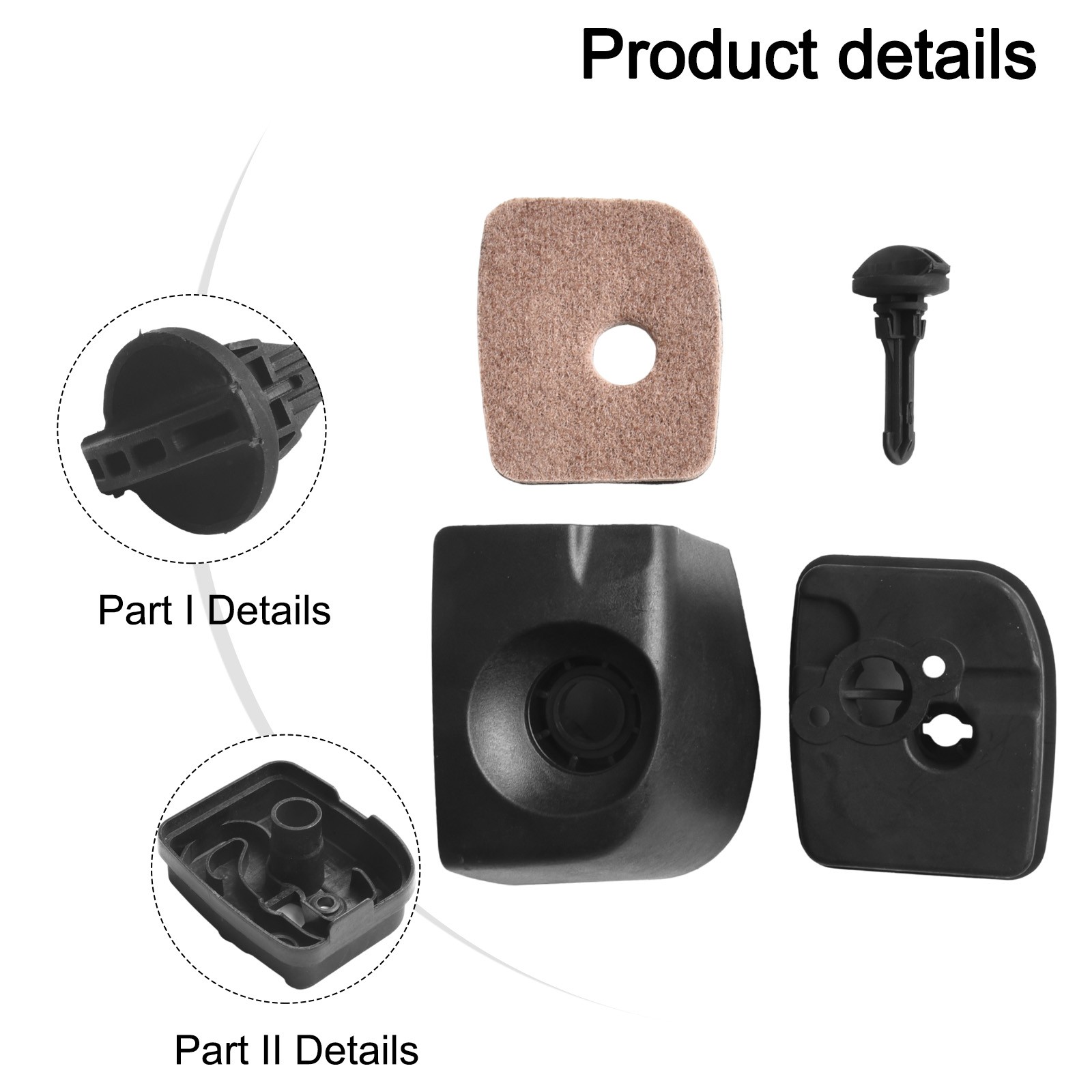 Atunee Lot De 3 Filtres à Air 4241 120 1800 Pour STIHL BG56 BG66C BG86 SH56C SH86 SH86C Souffleurs à Feuilles