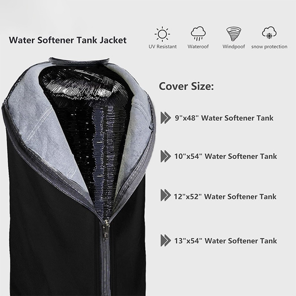 thumbnail image 2 of Water Softener Insulated Cover - 600D Oxford Cloth Tank Jacket To Prevent Sweating 2 of 14