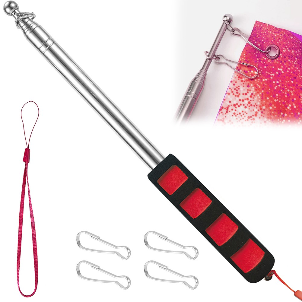 Stainless Steel Telescoping Flagpole Great for Travel and Teaching Needs - Picture 15 of 28