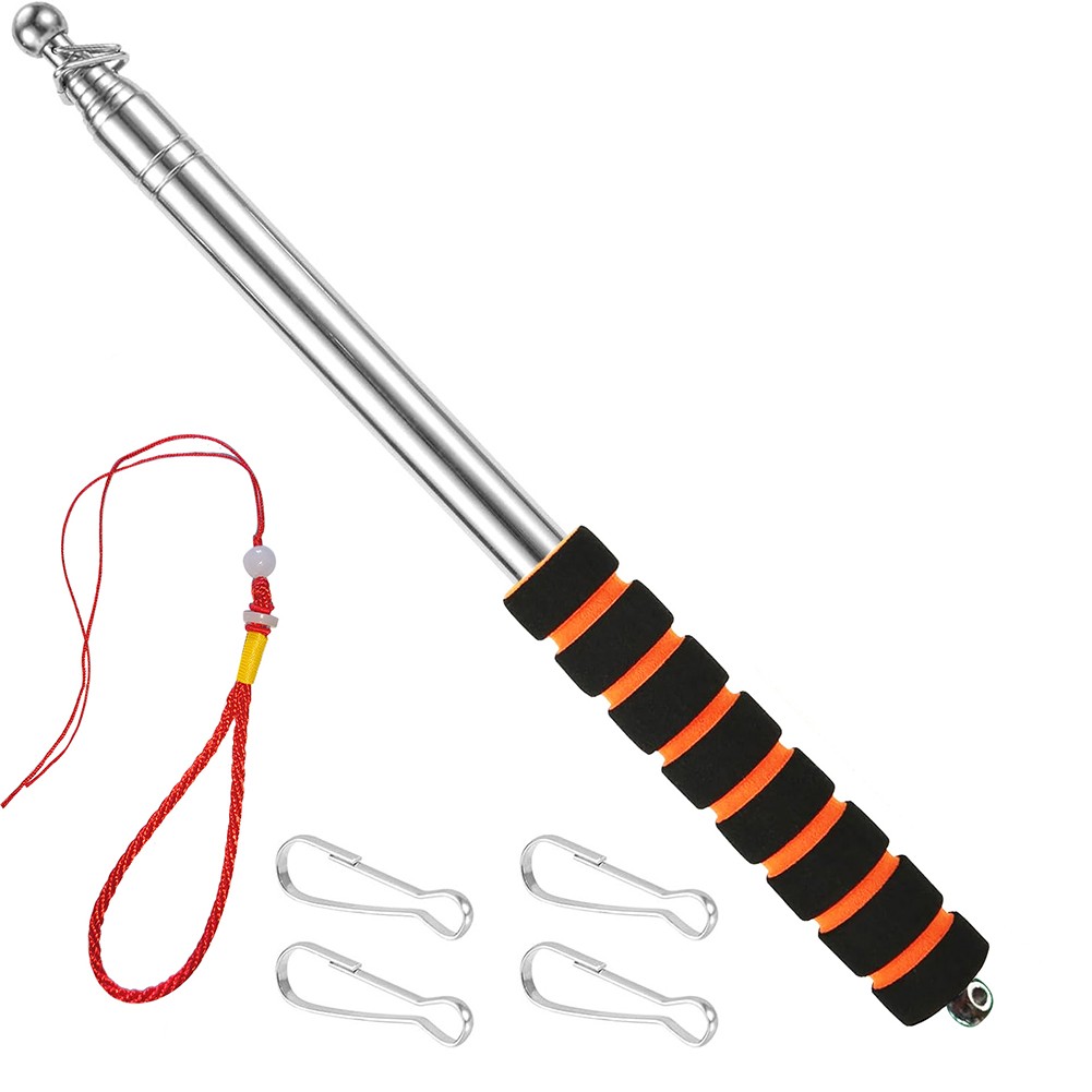 Stainless Steel Telescoping Flagpole Great for Travel and Teaching Needs - Picture 10 of 28