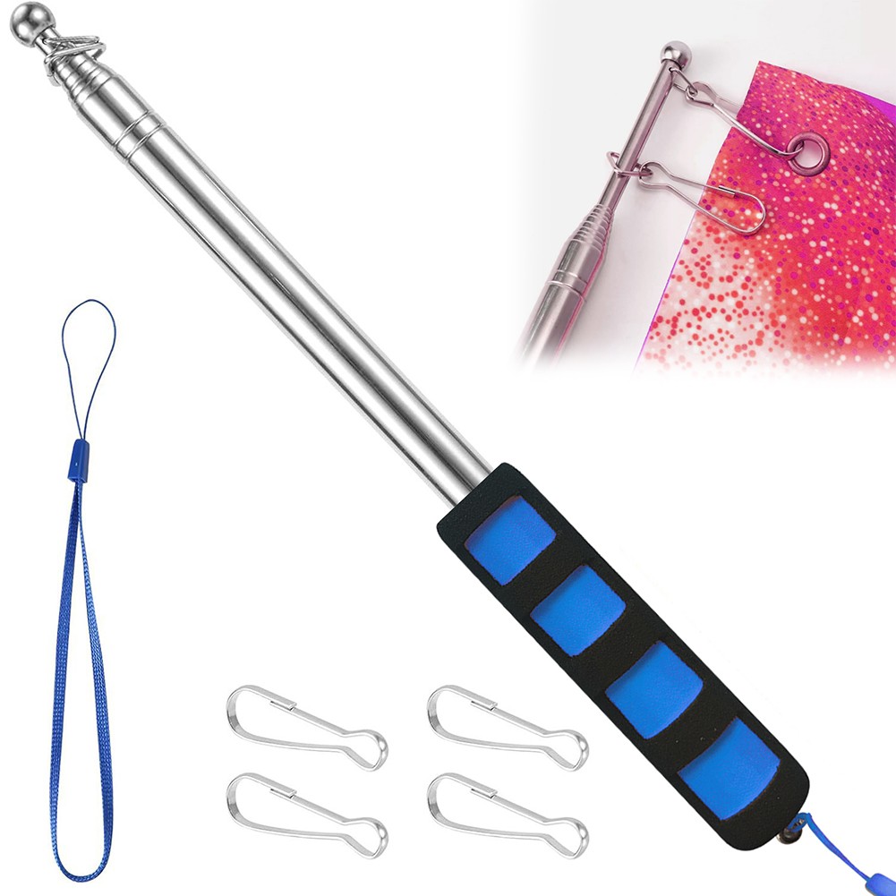Stainless Steel Telescoping Flagpole Great for Travel and Teaching Needs - Picture 20 of 28