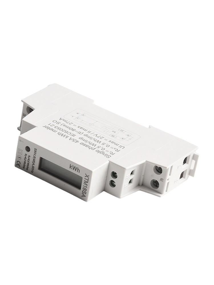 Monitor digitale di consumo energetico per montaggio su guida DIN 18mm per sicurezza b - Foto 27 di 28
