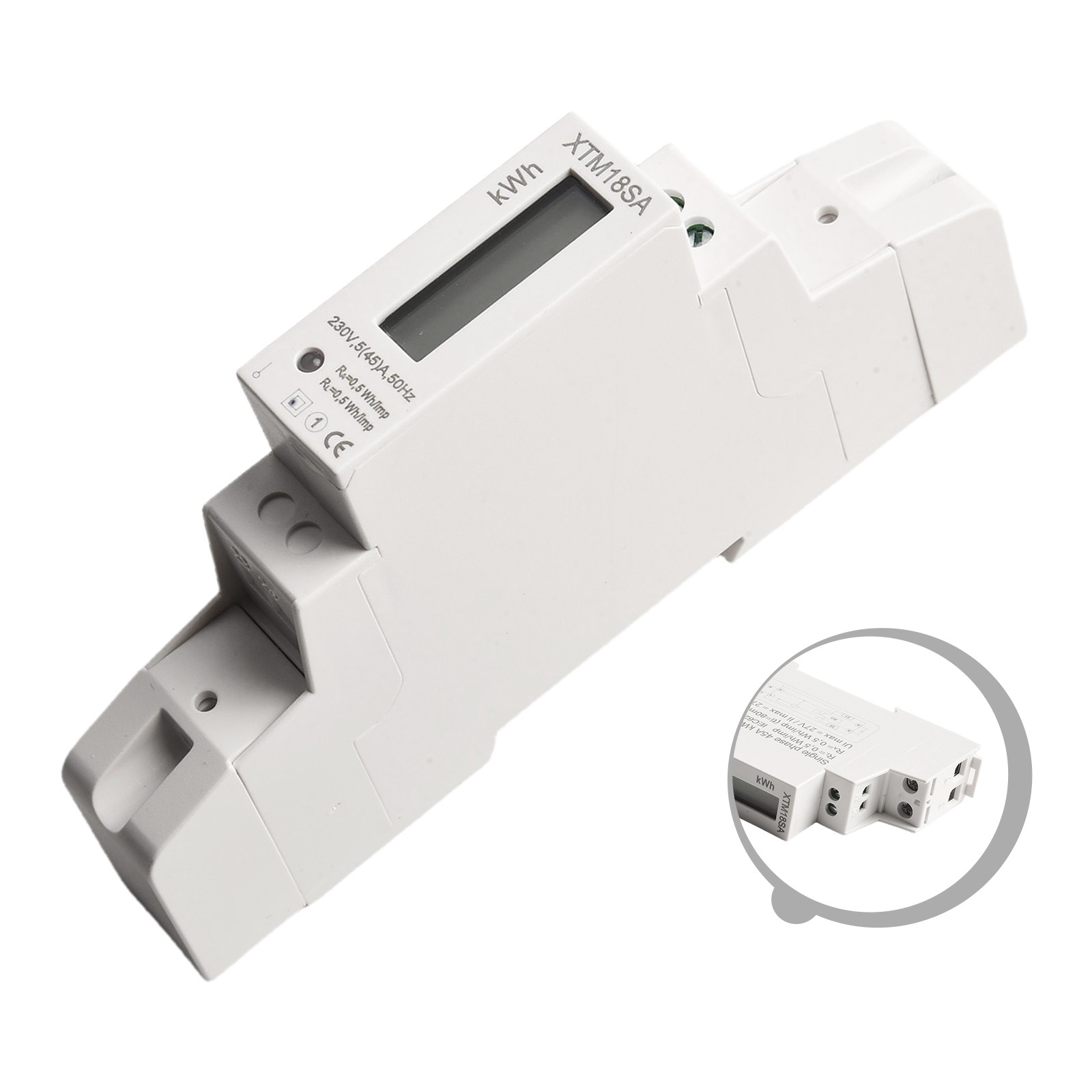 Monitor digitale di consumo energetico per montaggio su guida DIN 18mm per sicurezza b - Foto 18 di 28