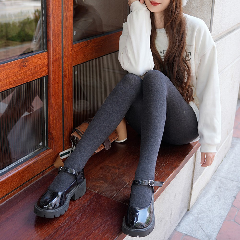 Stylische warme dicke Damenhose mit hohem Bund Comfort Fit Design - Bild 20 von 36