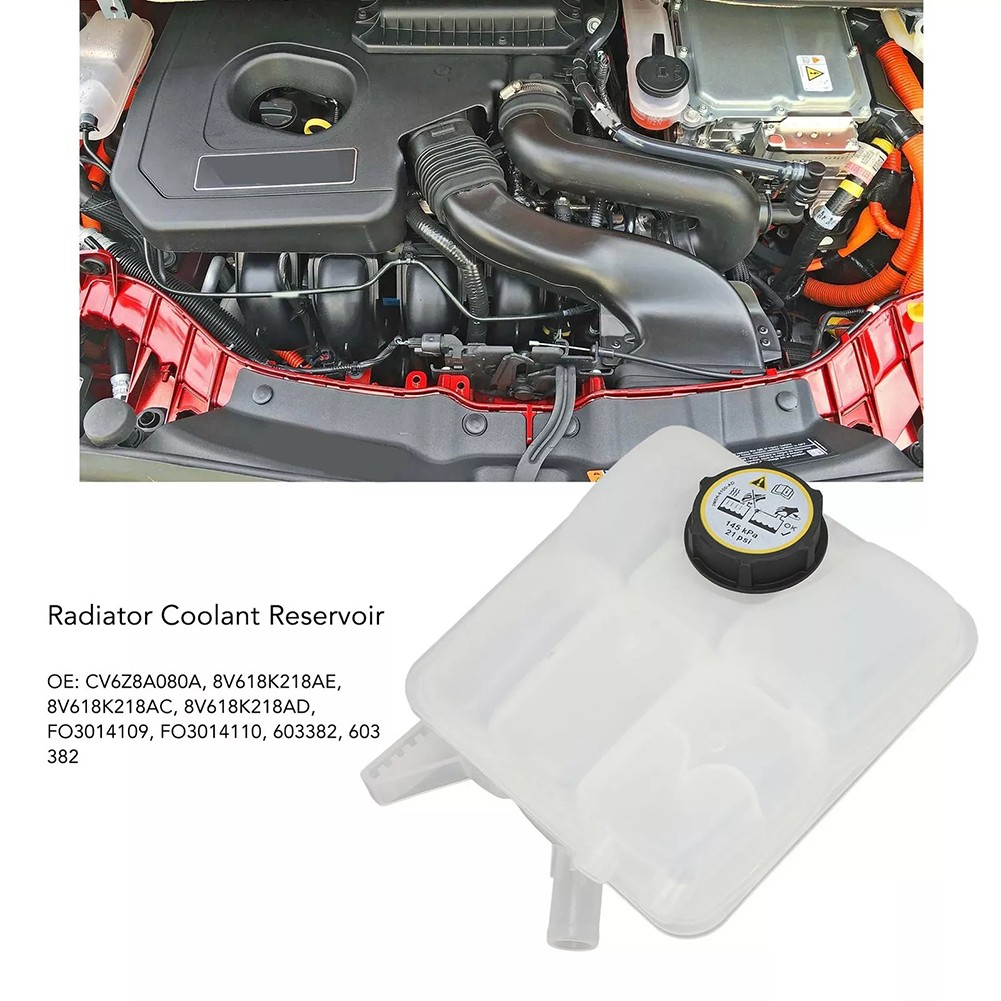 Coolant Reservoir Tank For Ford Vehicles - 603-382 Replacement For C-Max, Escape, Focus 2012-2018