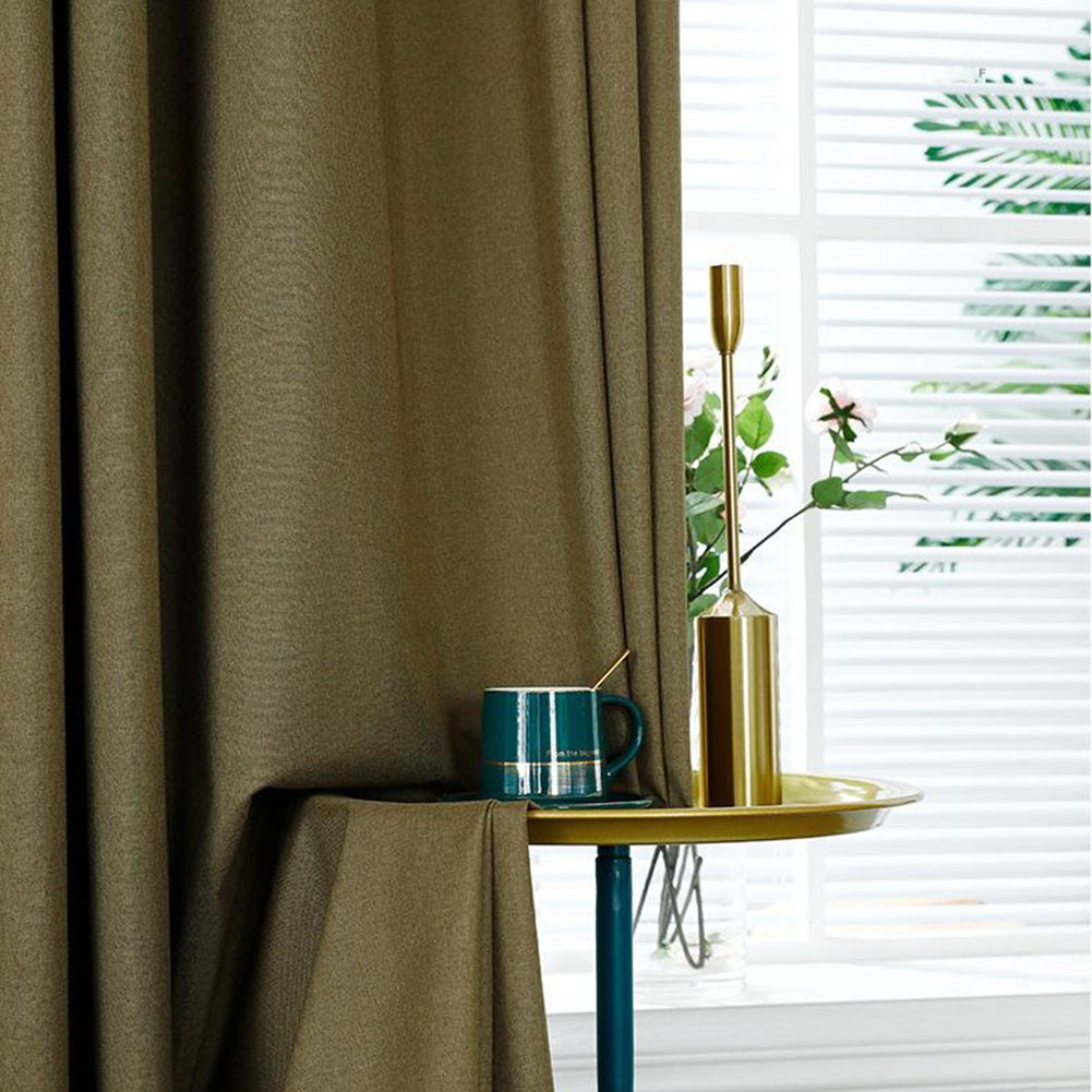 Stylish Decor Blackout Curtains Comfortable Environment Energy Efficient - Picture 21 of 23