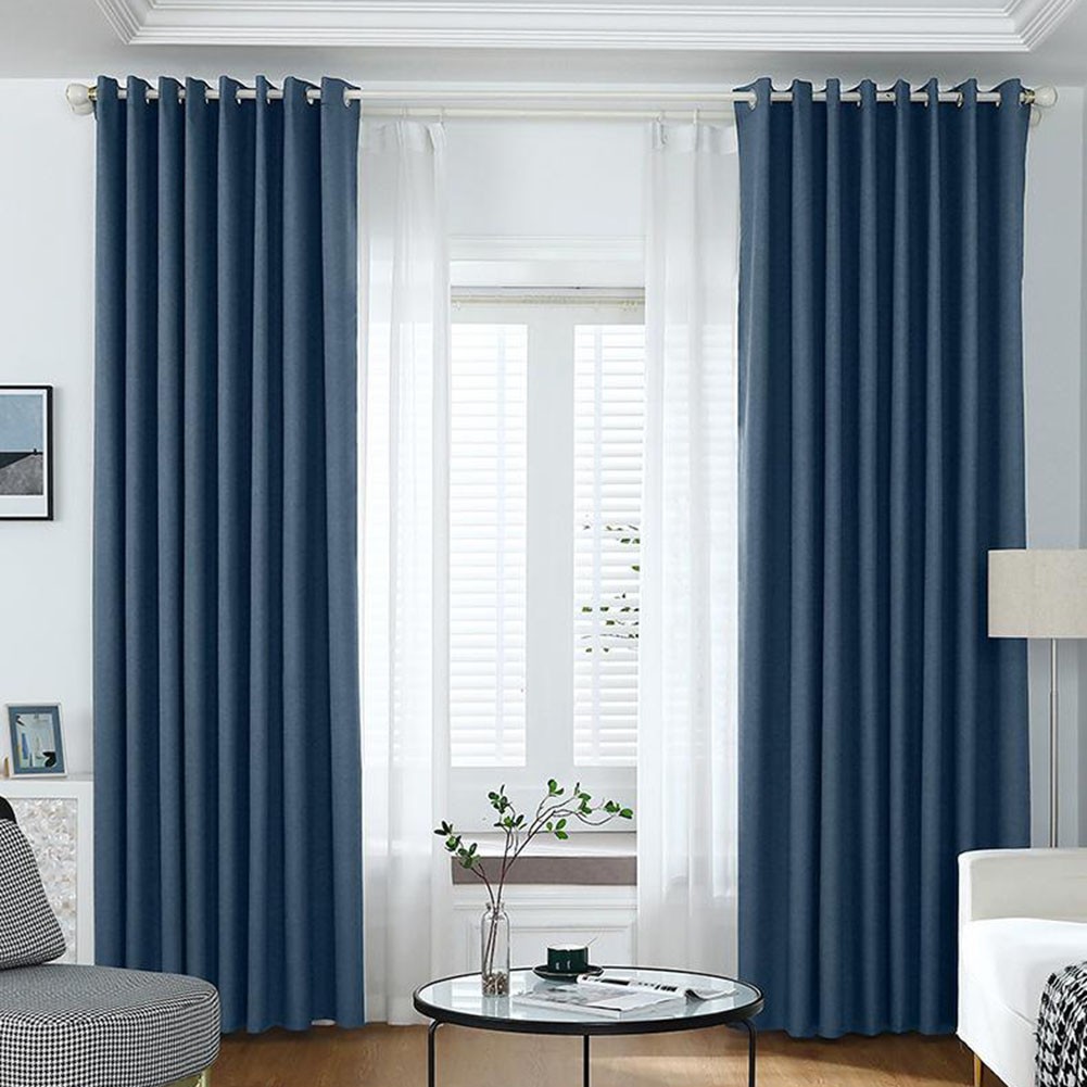 Stylish Decor Blackout Curtains Comfortable Environment Energy Efficient - Picture 14 of 23
