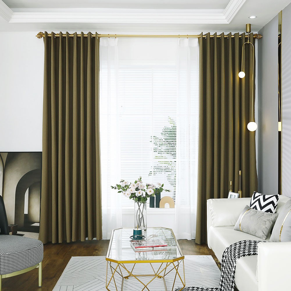 Stylish Decor Blackout Curtains Comfortable Environment Energy Efficient - Picture 22 of 23