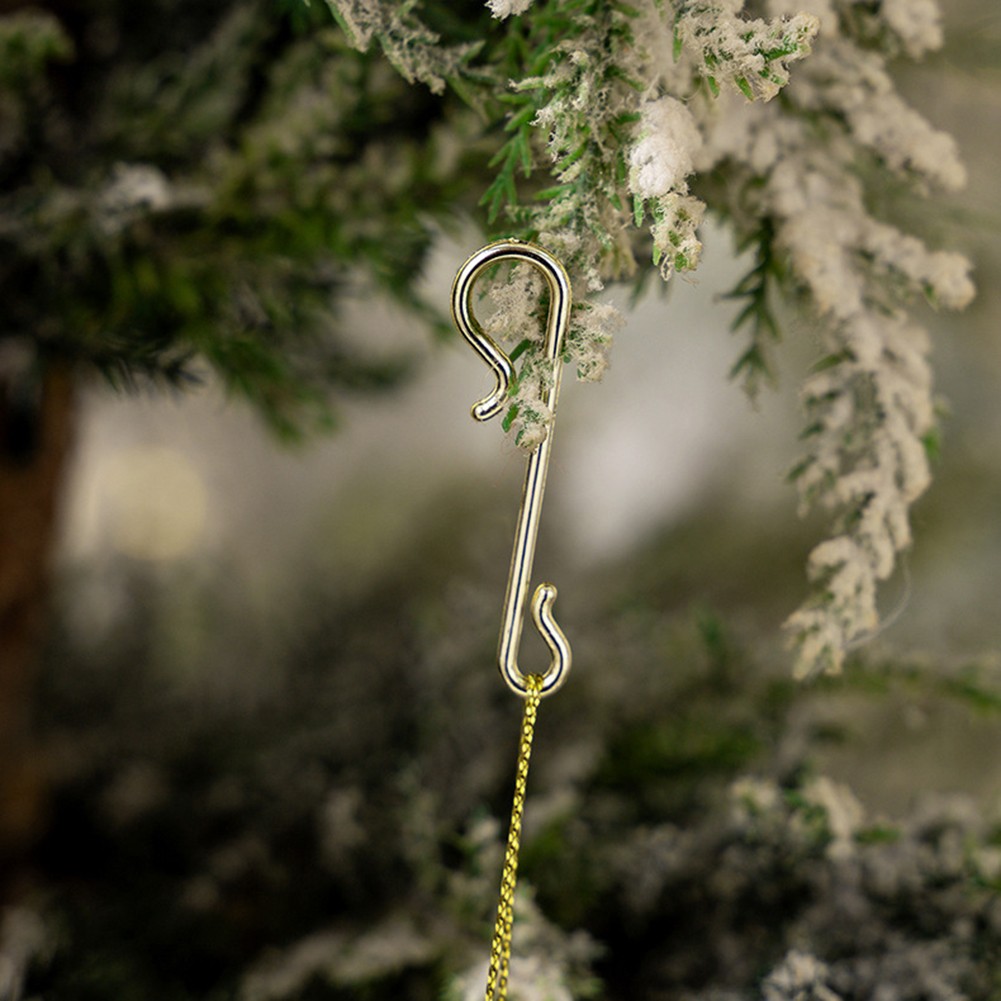 50er Set Easy Hang Haken in S-Form für Christbaumschmuck goldfarben - Afbeelding 18 van 31