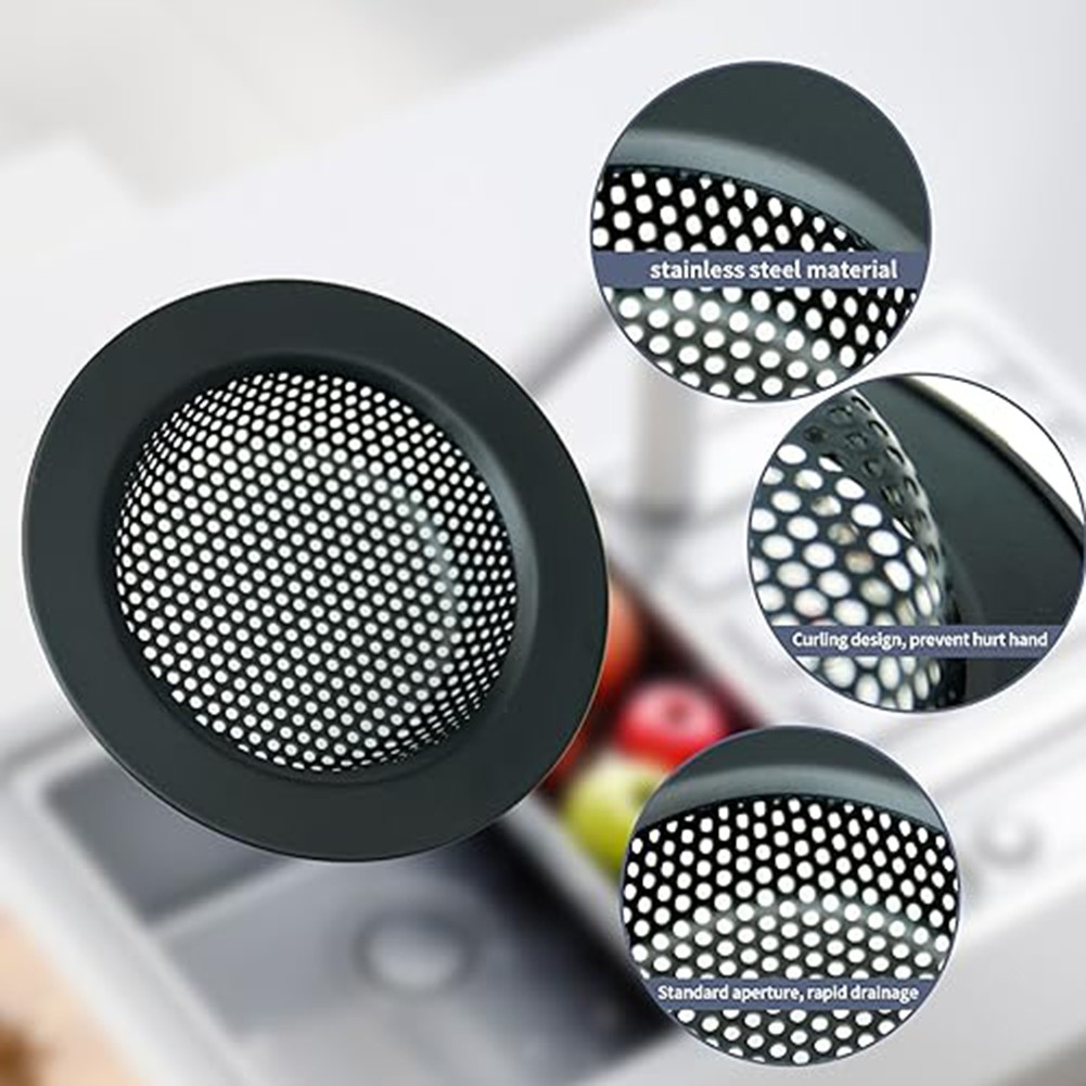 Efficient Sink Strainer with Stainless Steel Construction to Keep Drains Clean - Picture 8 of 11