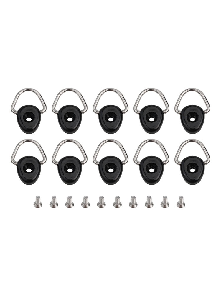 Set Fibbie Funzionali Tipo D per Kayak e Canoa Tie Down Loop Shackle - Foto 23 di 25