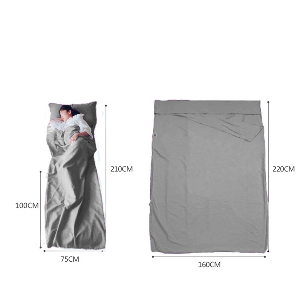 Easy Carry Sheet Sleeping Bag with Pillow Pocket for Outdoor Adventures - Picture 21 of 27