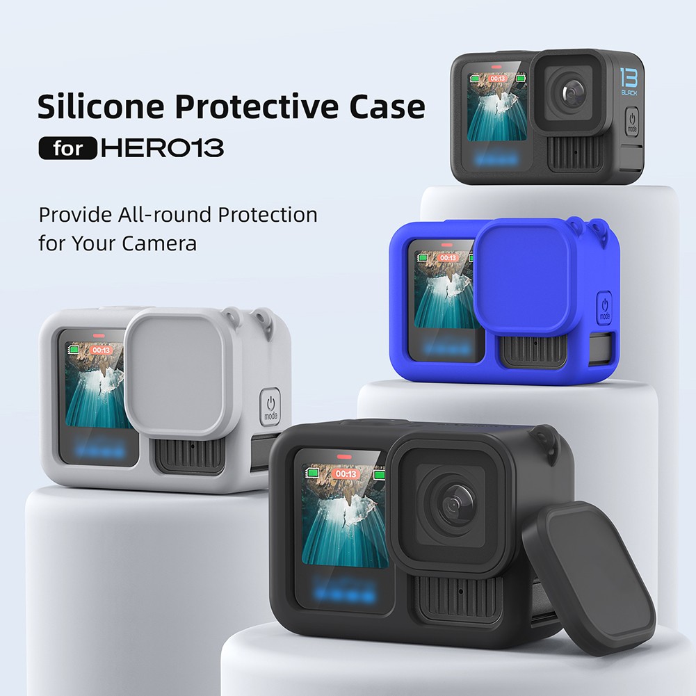 Étui de protection Essential pour GoPro Hero13 Noir avec sangle pratique - Photo 20 sur 21