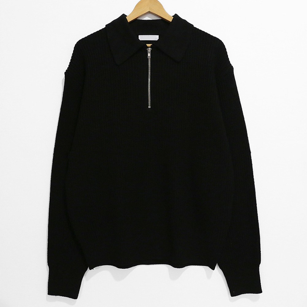 Warmer lässiger Strickpullover für Herren mit langen Ärmeln und Reißverschlu - Bild 16 von 32