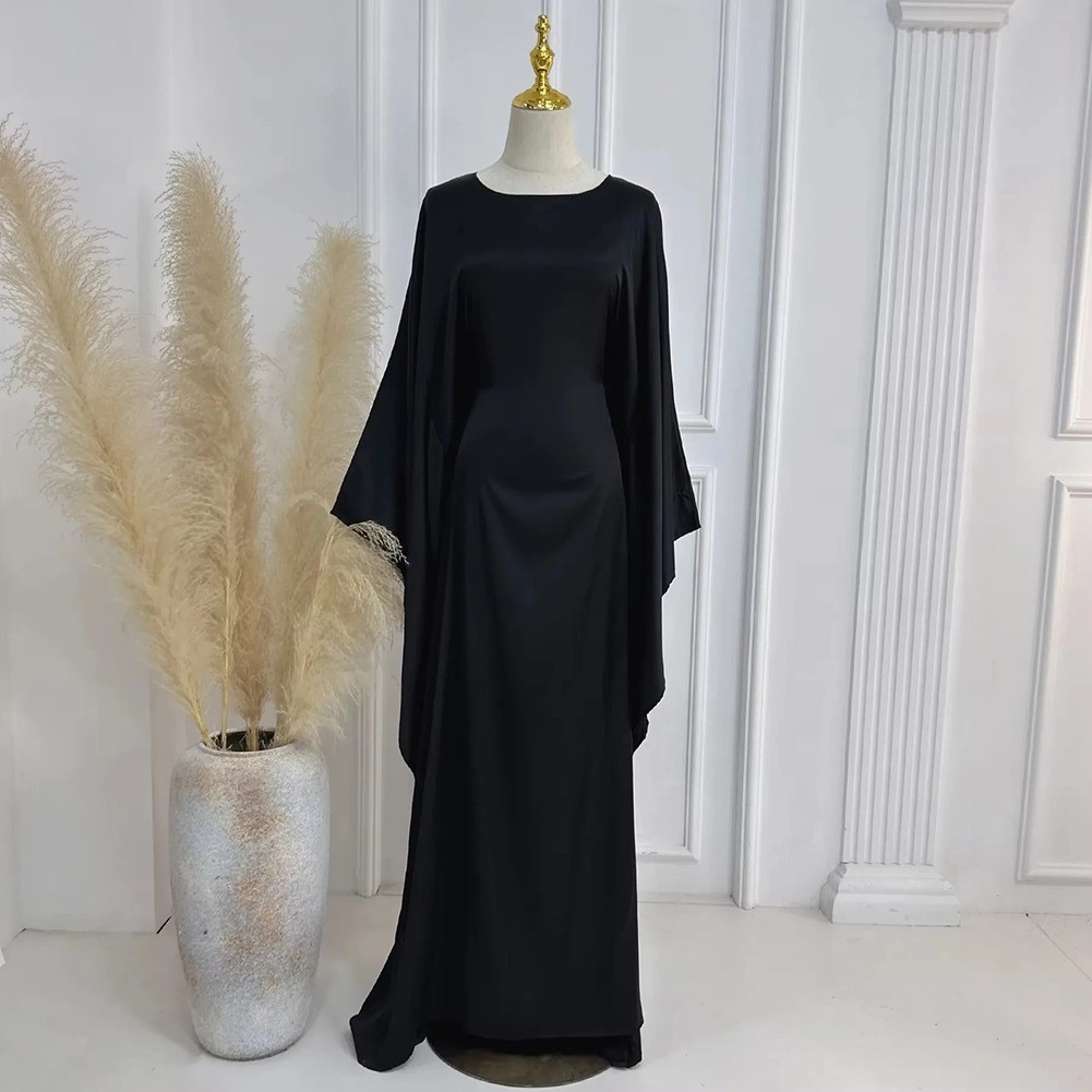 Dolman Maxikleid mit Ärmeln für Damen geeignet für Frühlings- und Herbstoutf - Picture 18 of 24