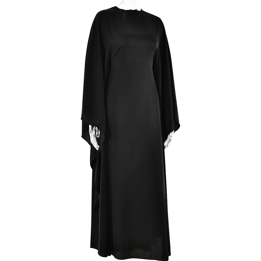 Dolman Maxikleid mit Ärmeln für Damen geeignet für Frühlings- und Herbstoutf - Picture 22 of 24