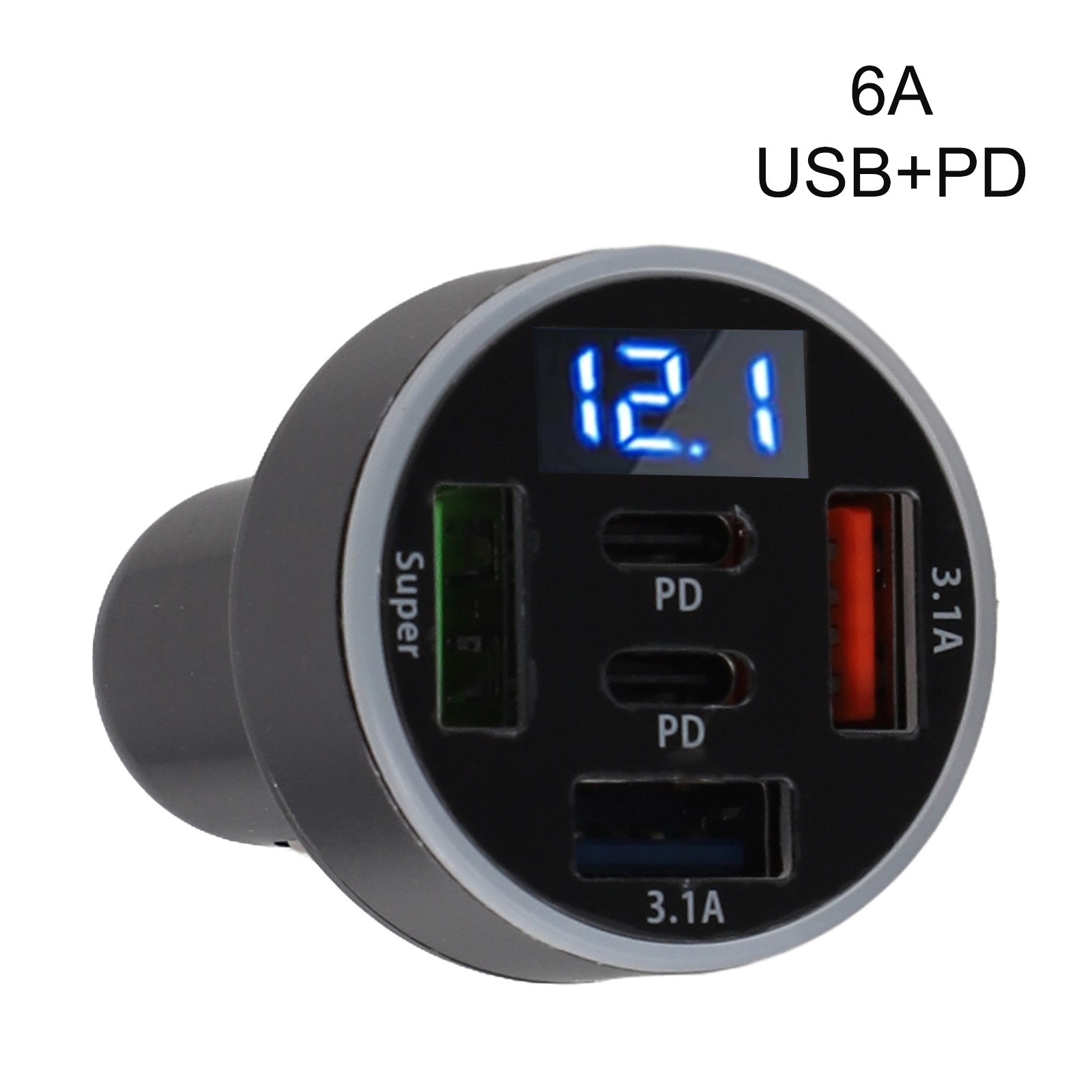 Adaptateur Chargeur T��l��phone Voiture USB 5 en 1 avec Double Ports PD et Haute - Bild 9 von 12