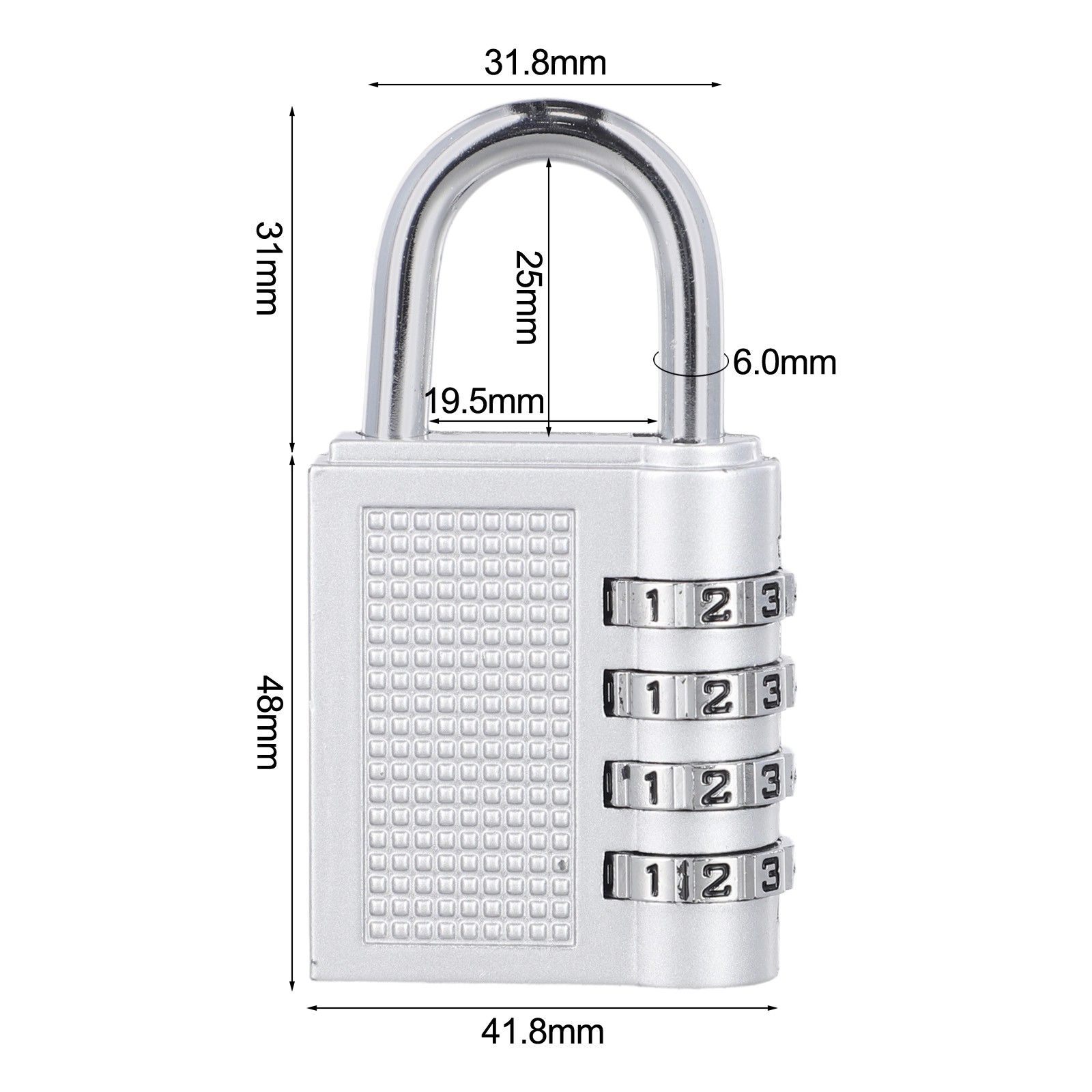 Combination Lock Digit Password Combination Padlock Instructions Design - Picture 84 of 90