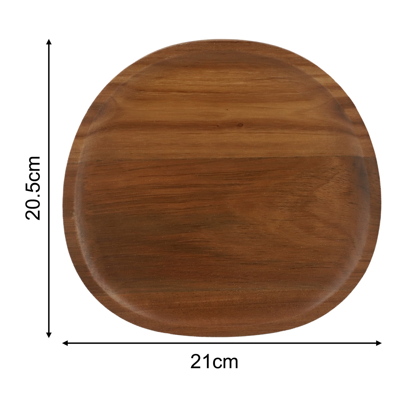 Irregular Oval Wooden Dinner Tray Natural Wood Color Captivating Appearance - Picture 31 of 51