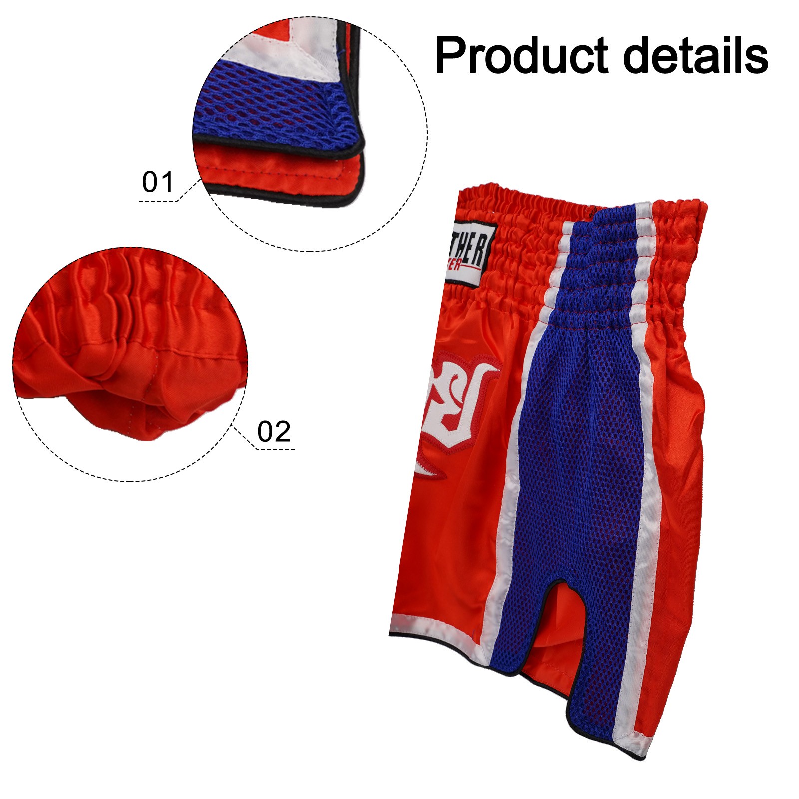 Pantalones cortos de entrenamiento MMA con ajuste seguro cintura elástica en varias tallas - Imagen 19 de 32