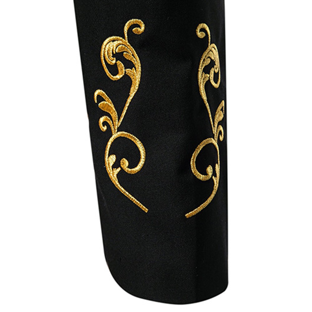 Men's Classic Victorian Coat with Embroidery Casual Long Sleeve Design - Picture 17 of 72