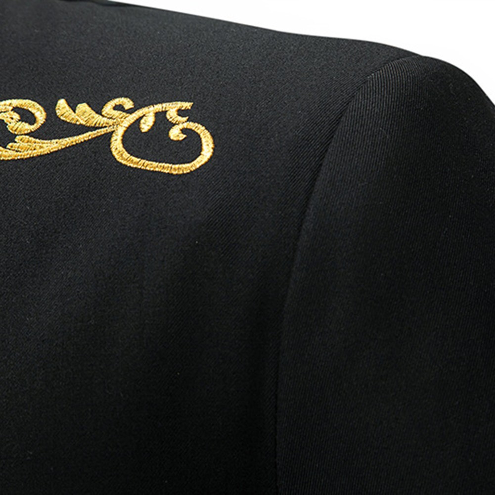 Men's Classic Victorian Coat with Embroidery Casual Long Sleeve Design - Picture 21 of 72