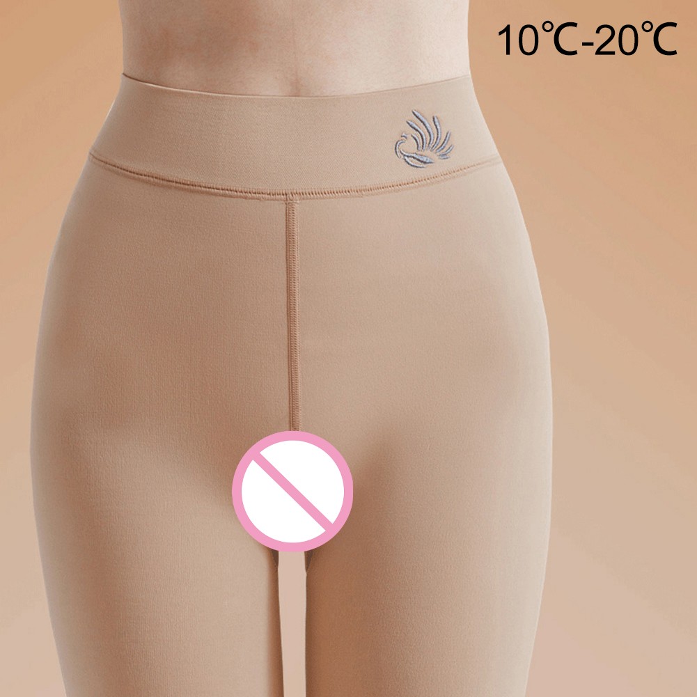 Stylish Women’s Crotchless Leggings Autumn Winter Thick Velvet Design for Use