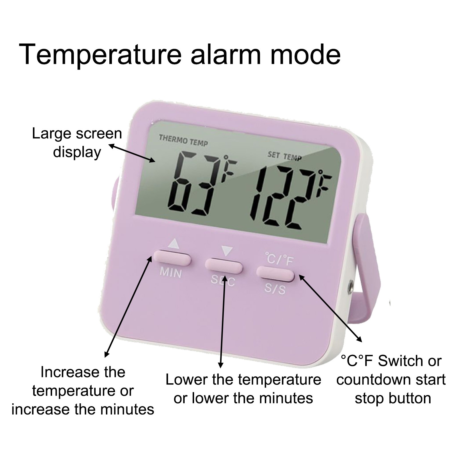 Data Home Thermometer Digital Display Home Thermometer Portable Design mode